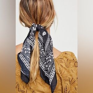 Free People Black Bandana